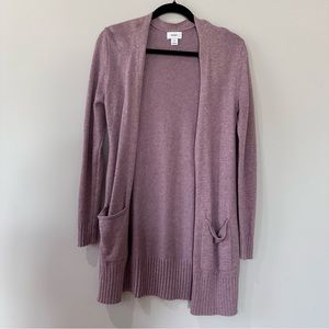 OldNavy Open Front Cotton blend Long Cardigan Sweater Pink Size S - EUC